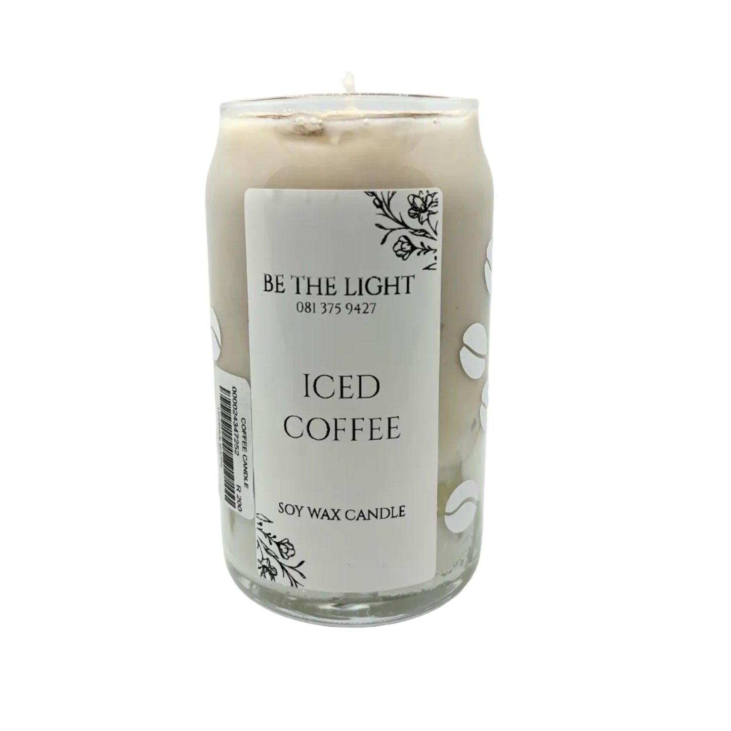 Iced coffee wax candle