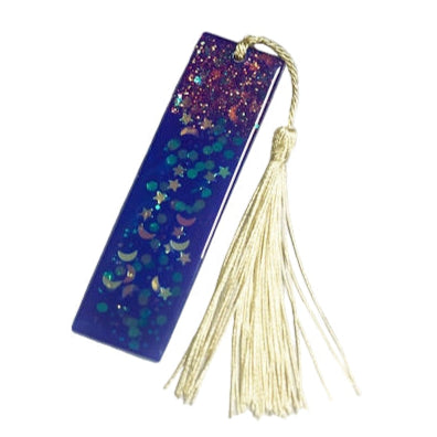 Purple sparkles and sequins Bookmark