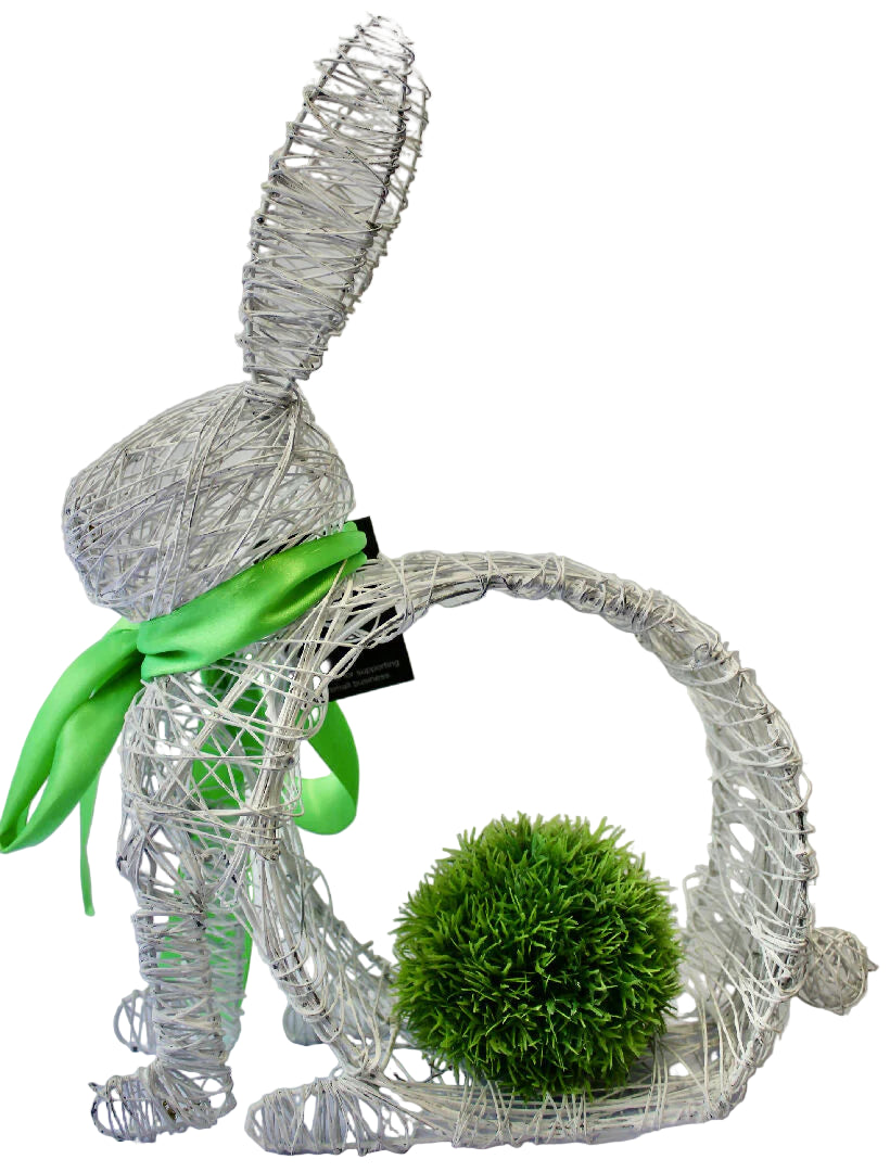Simpiwe Handmade Wire Rabbit Plant Holder