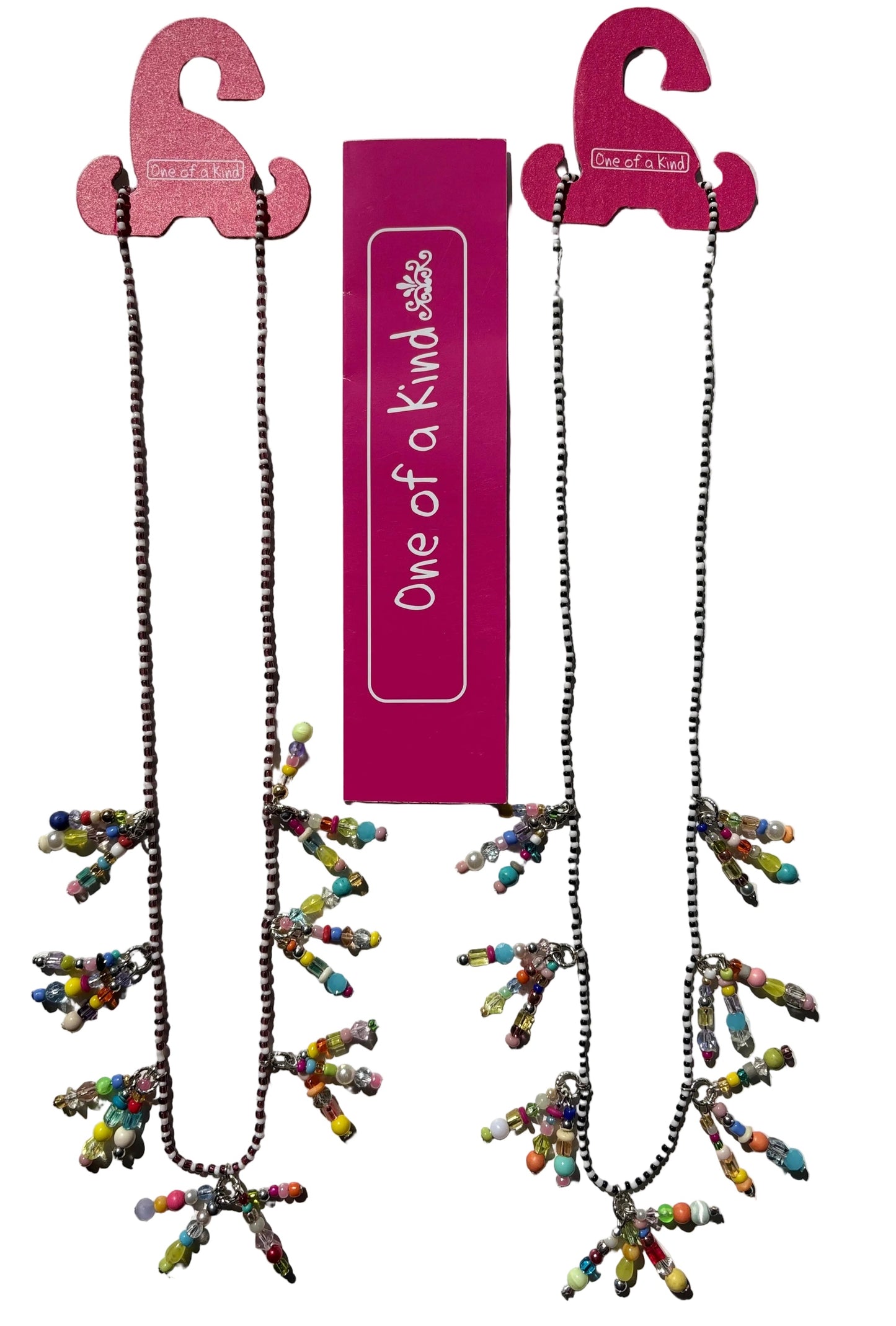 Multi glass beaded necklace