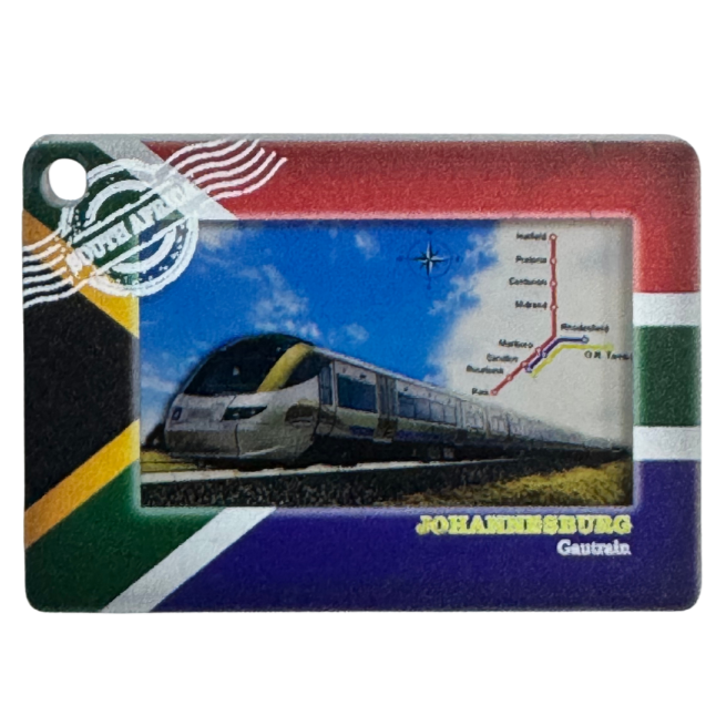 Acrylic Keyholder Johannesburg Gautrain