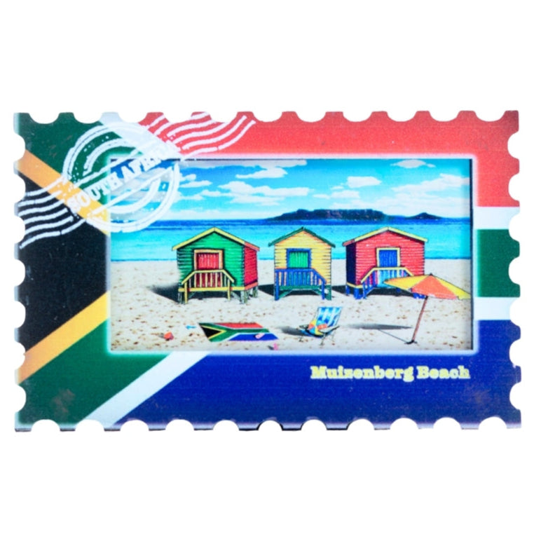 Acrylic Magnet Cape Town Muizenberg Beach