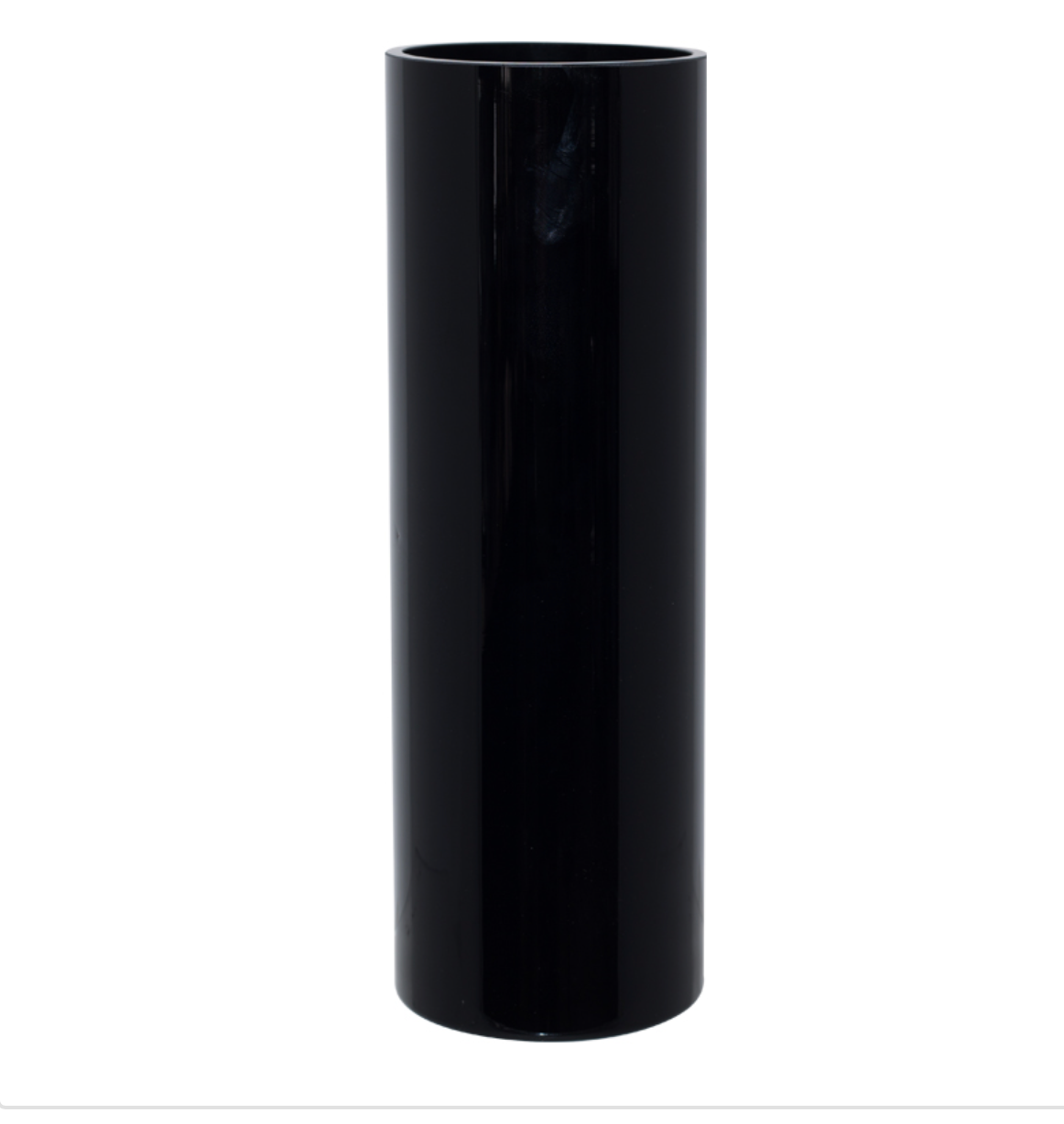Midnight Black Cylinder Vase