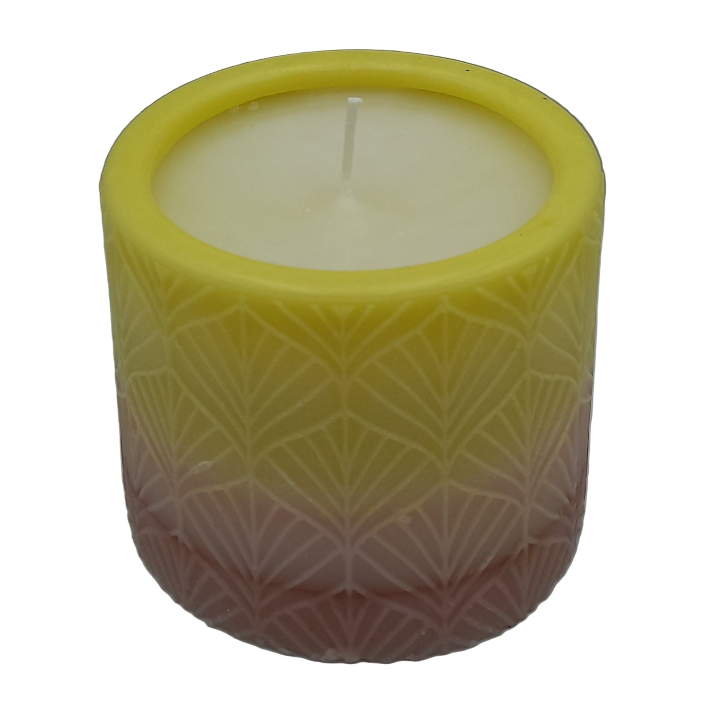 Geometric Caribbean Sunset Candle