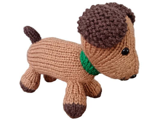 Harley sausage dog Knitted Soft Toy