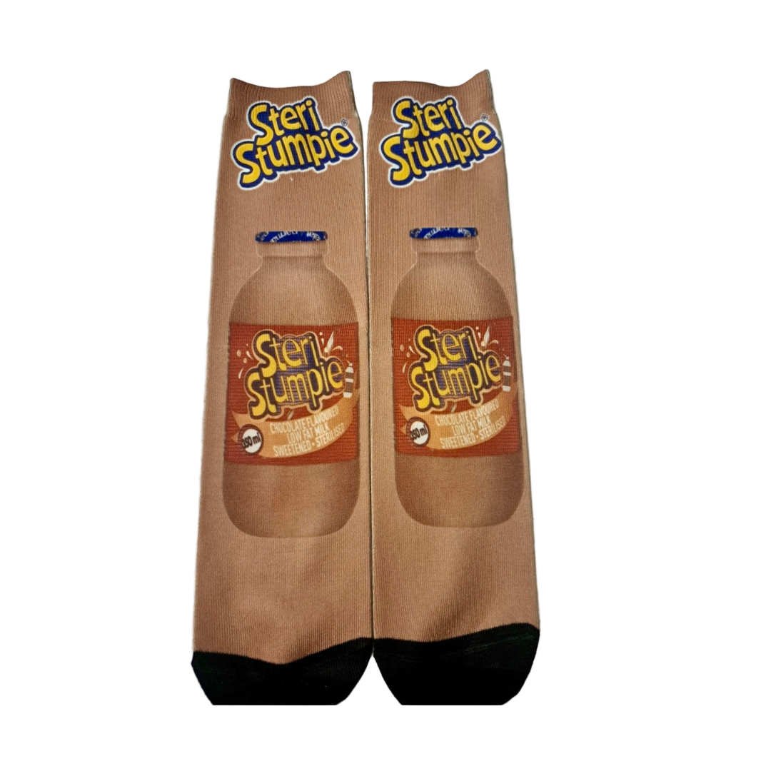 Novelty Chocolate Milk Drink Socks