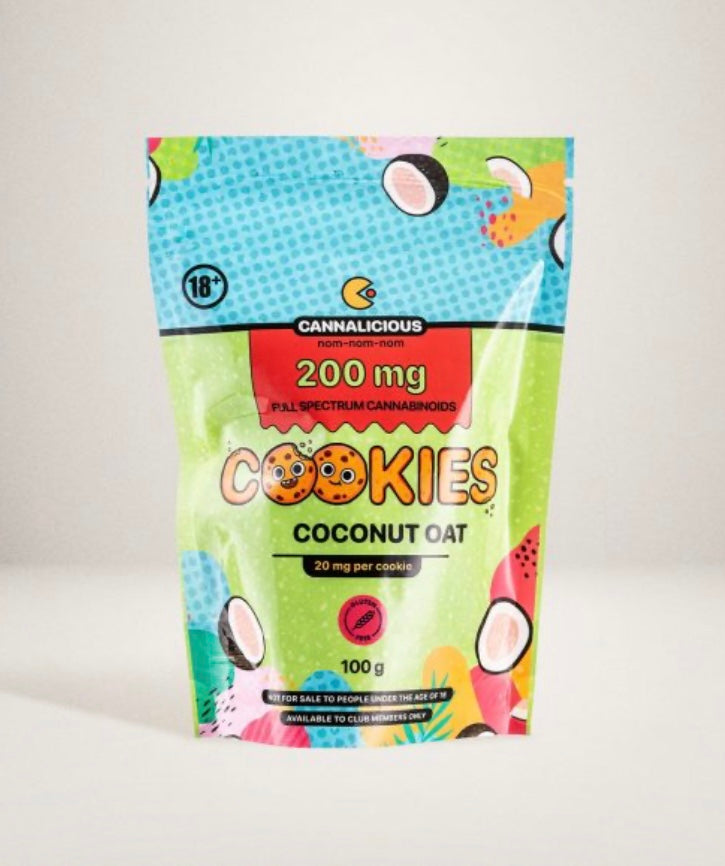 Coconut Oat THC Cookies – 20mg