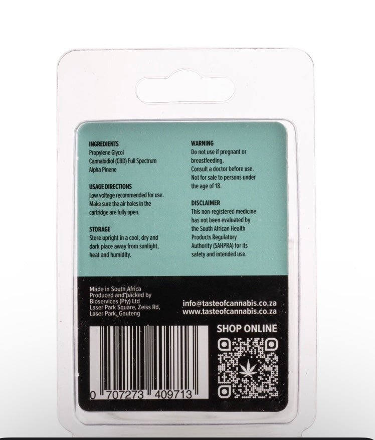 Relax – Full Spectrum 300mg CBD Vape Cartridge – 0.5ml