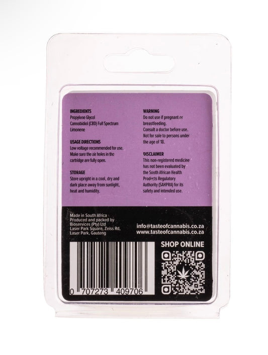 Sleep Aid - Full Spectrum 300mg CBD Vape Cartridge - 0.5ml