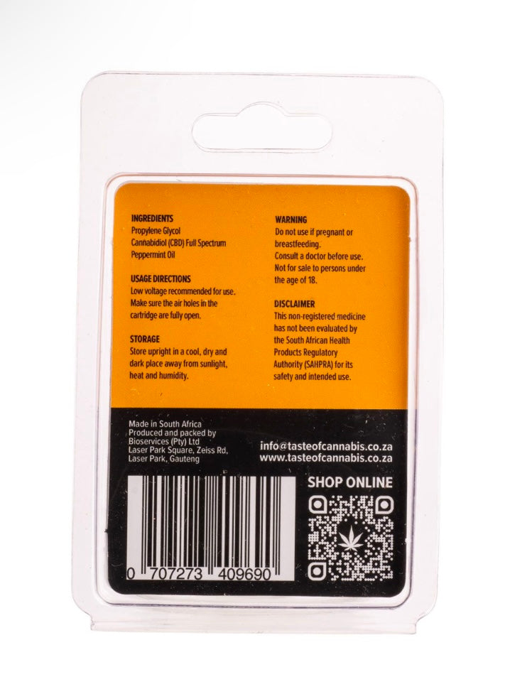 Pain Relief - Full Spectrum 300mg CBD Vape Cartridge - 0.5ml