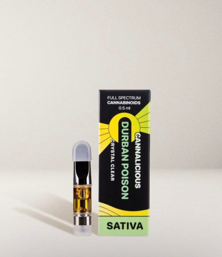 Durban Poison Sativa – THC Vape Cartridge – 0.5ml