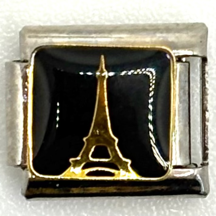Stainless Steel Eiffel Tower Charm Link