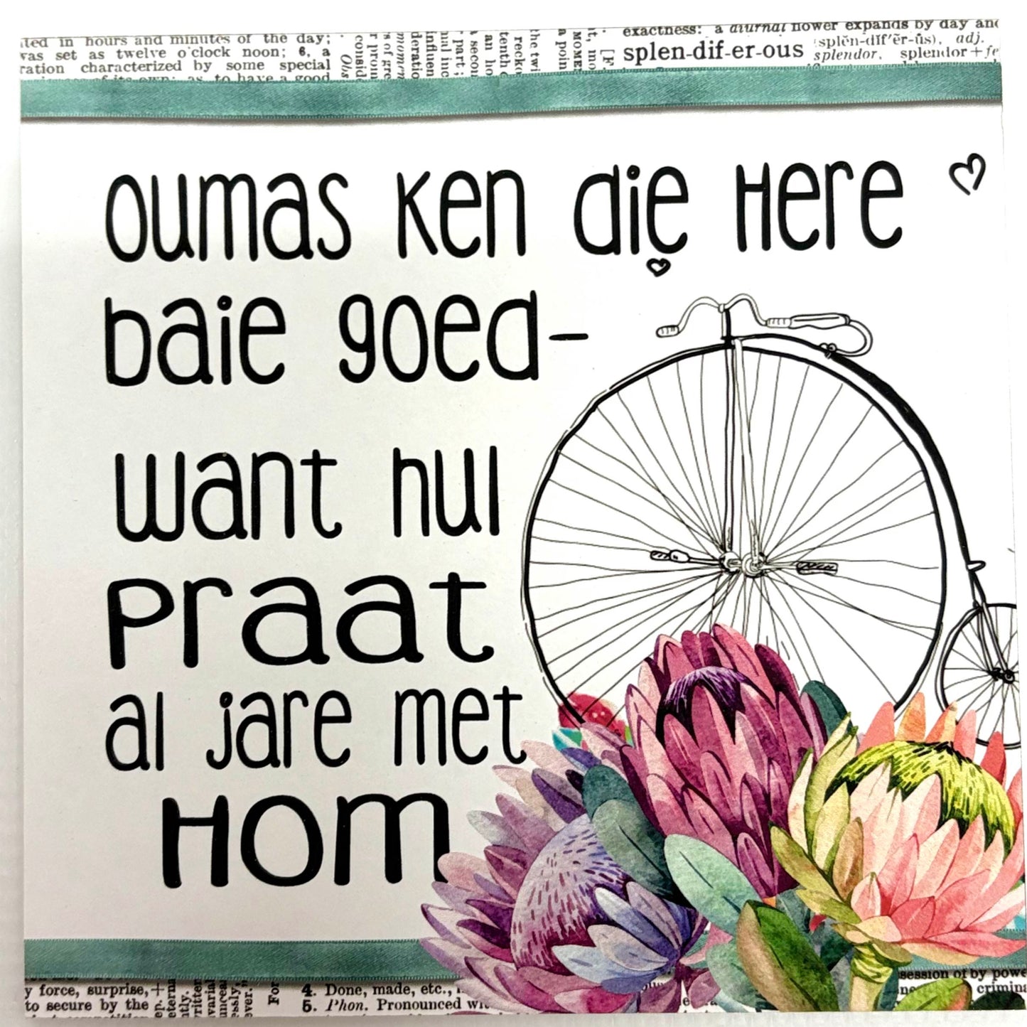 "Oumas Ken Die Here" Print