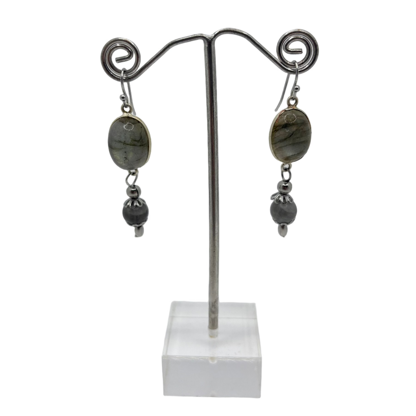 Labradorite Stainless Steel Earrings