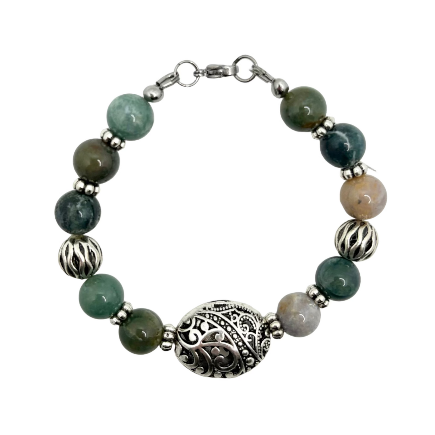 Indian Agate Tibetan bracelet