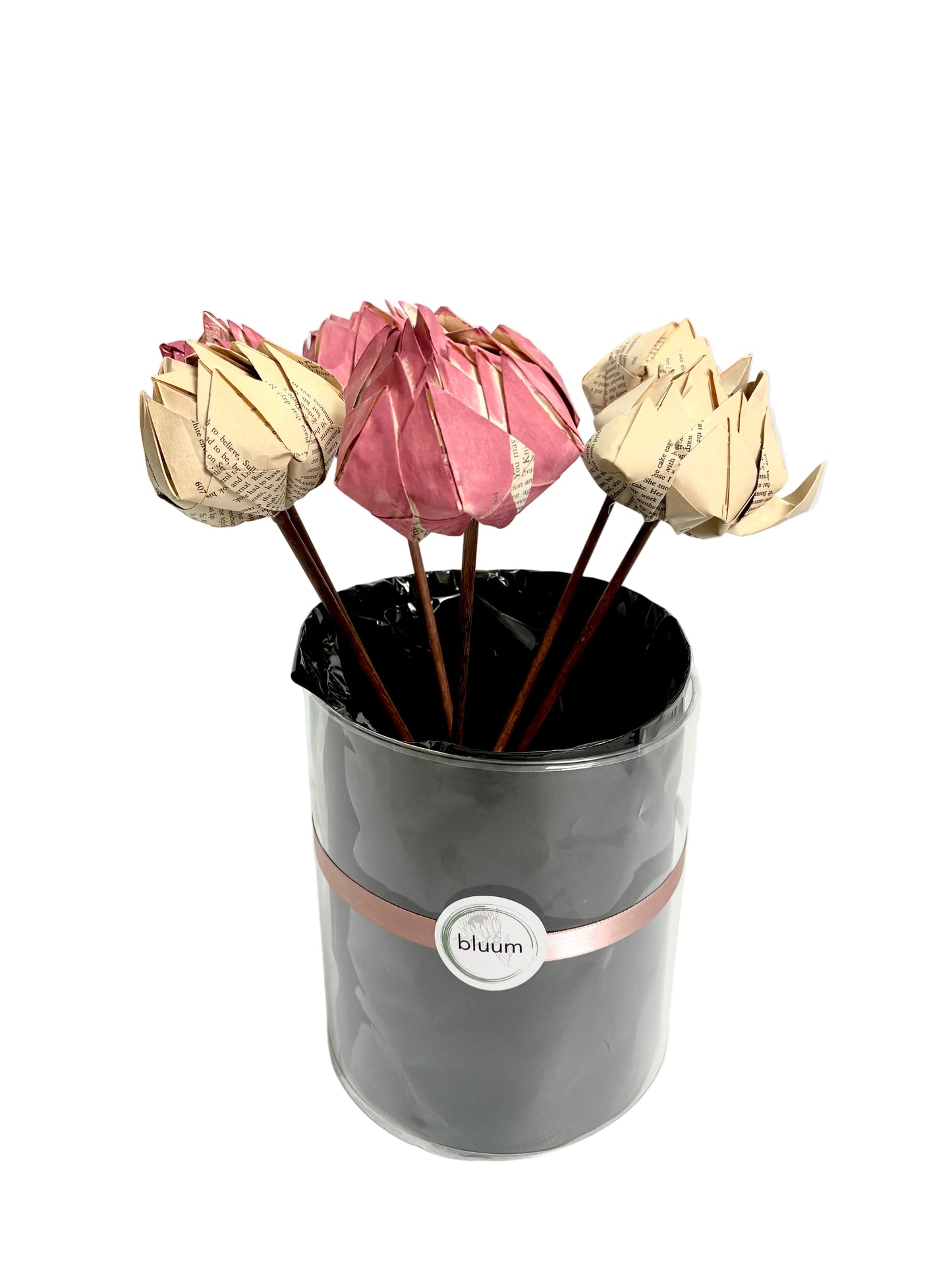 Bunch of 6 Handmade Paper Proteas