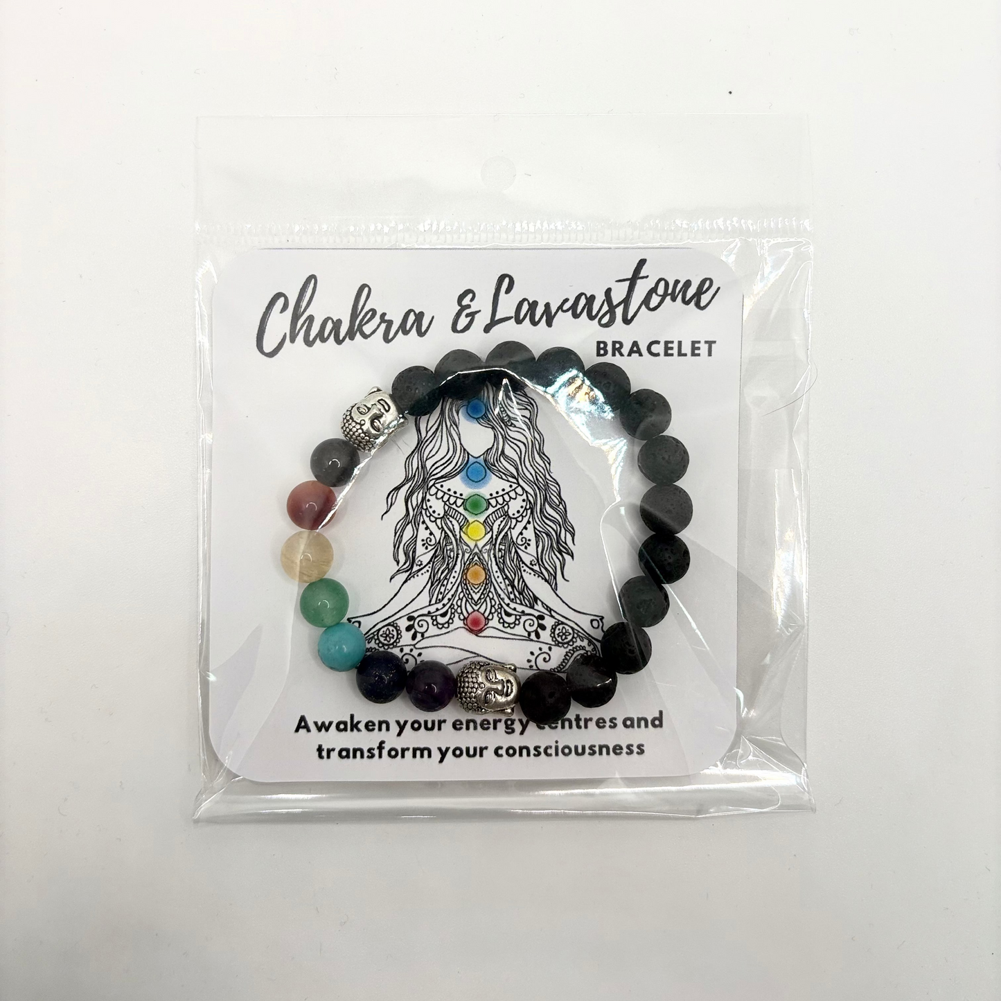Lavastone Chakra Elasticated Bracelet