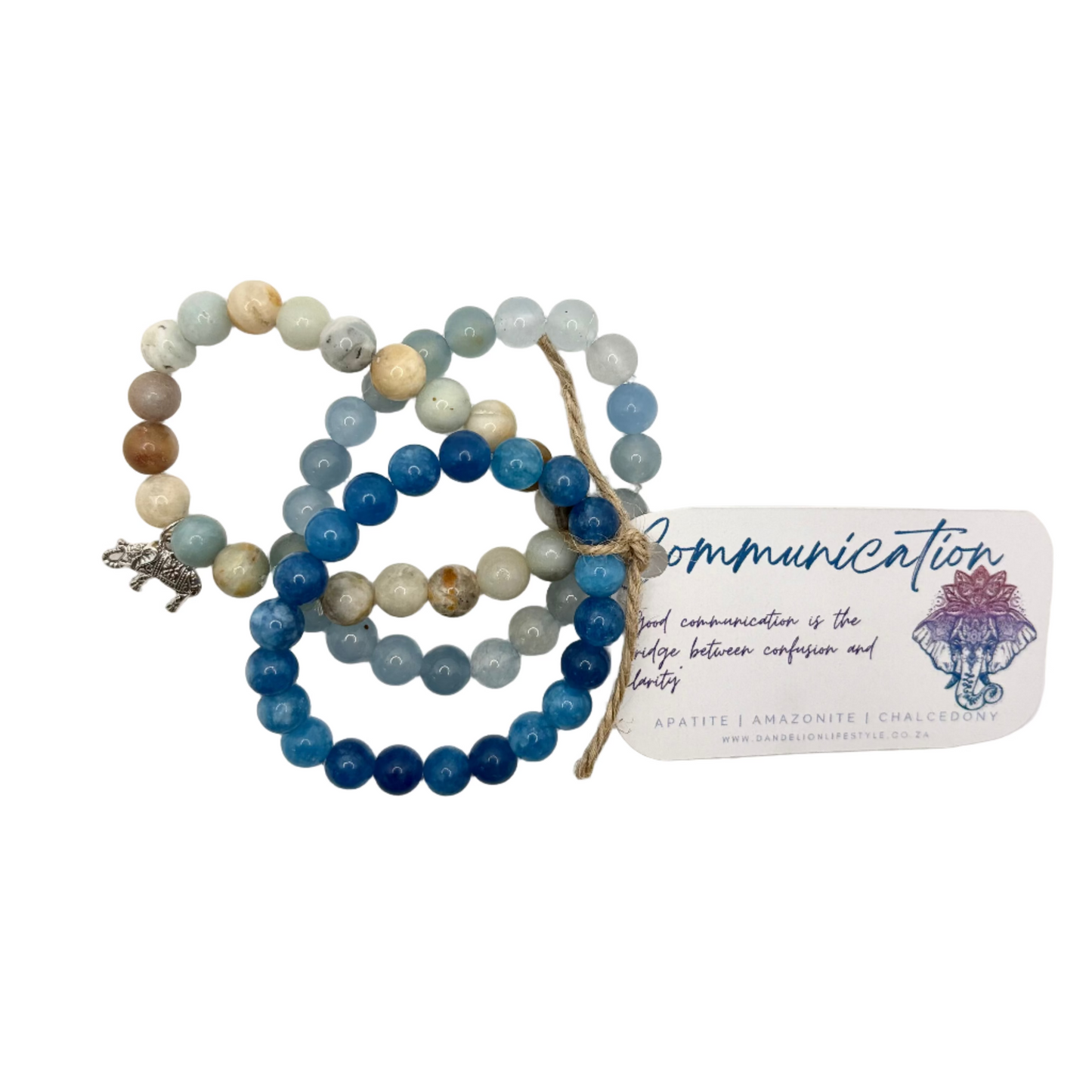 Communication - Elasticated Intention Stack Bracelet (Set of 3)