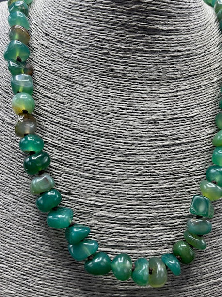 Handmade Green Agate necklace