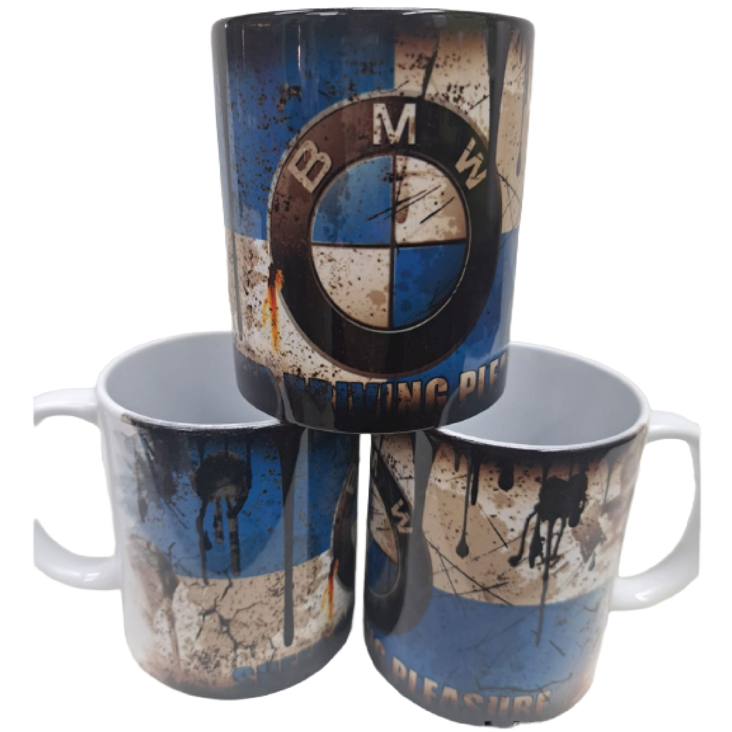 Retro Car Brand Novelty Mugs – 4 Designs