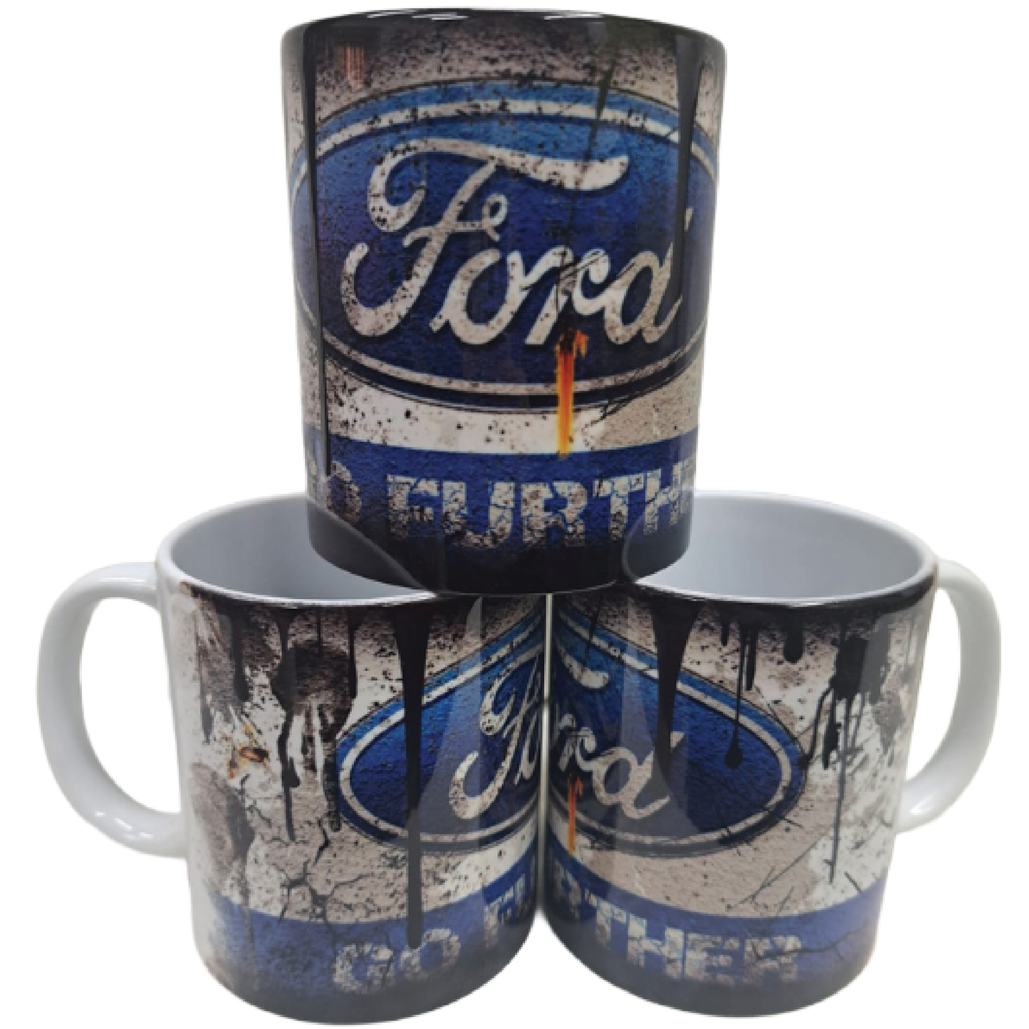 Retro Car Brand Novelty Mugs – 4 Designs