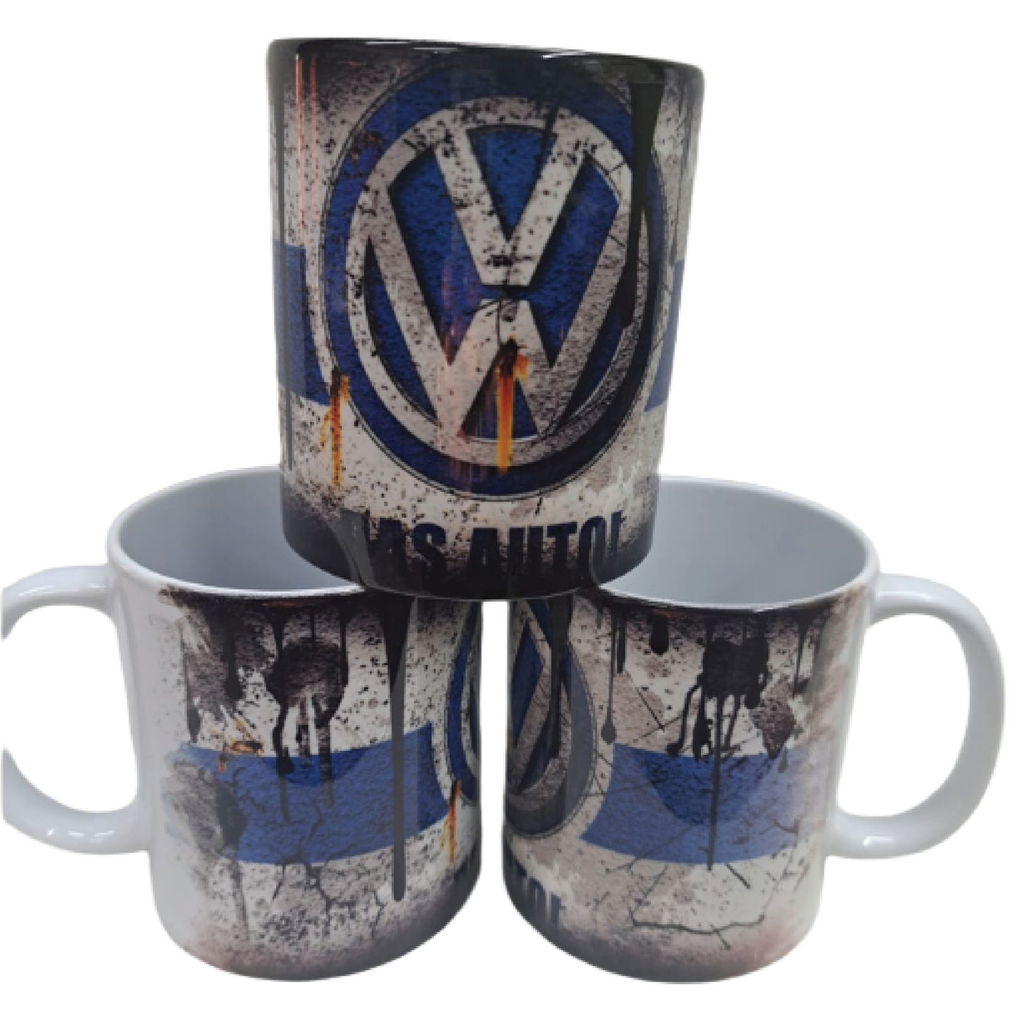Retro Car & Bike Brand Novelty Mugs – 4 Designs