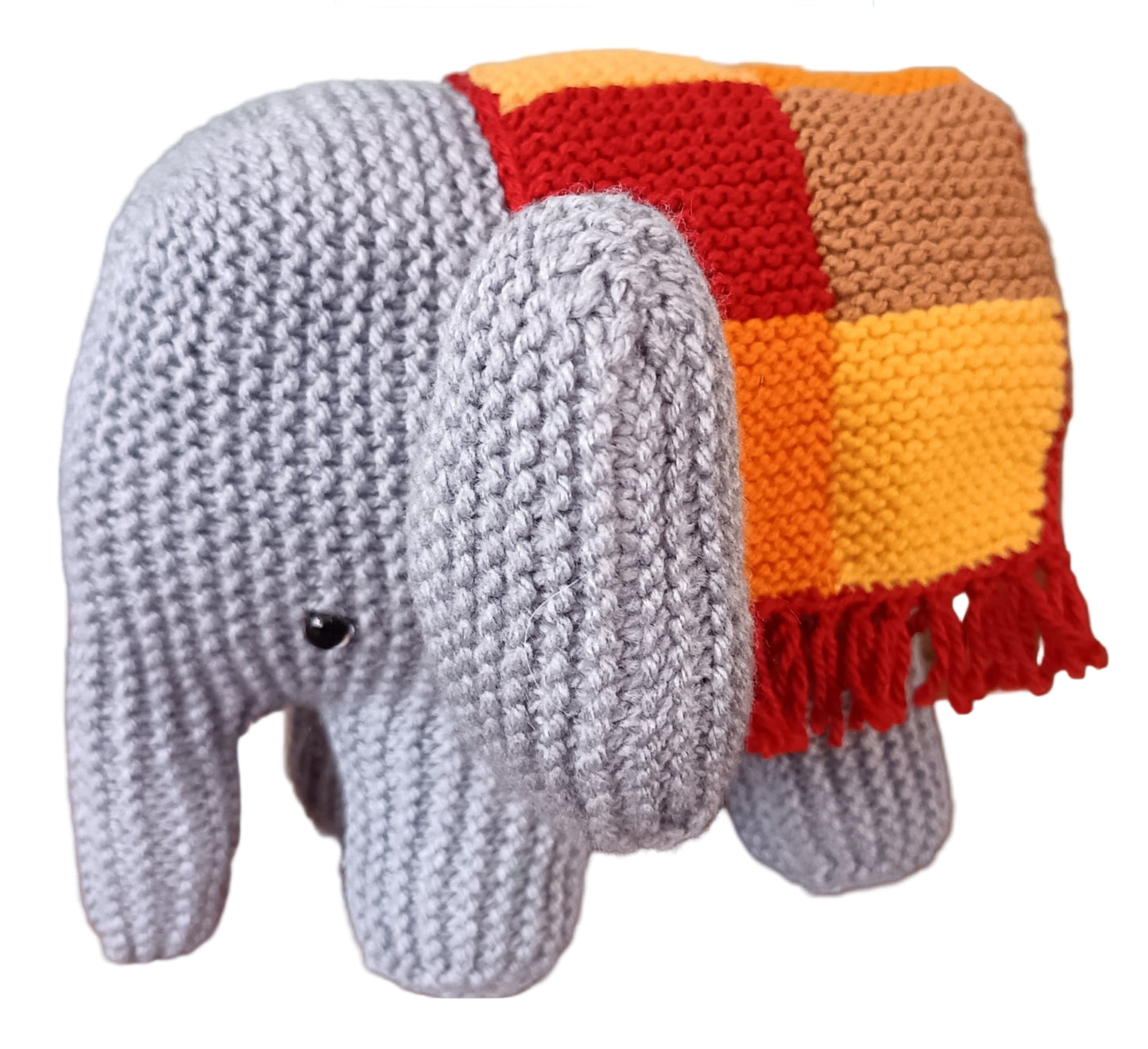 Millie elephant Knitted Soft Toy