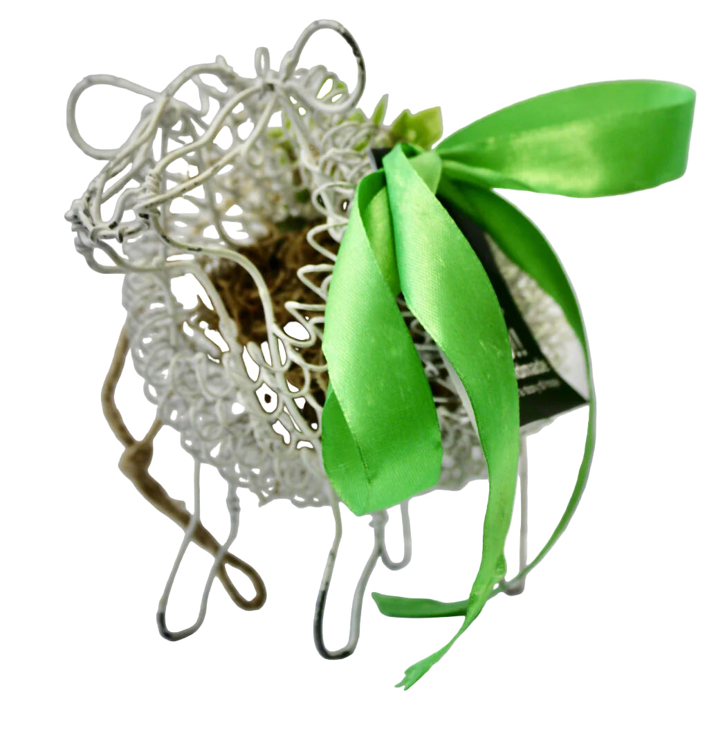 Handmade Wire Sheep Plant Holder
