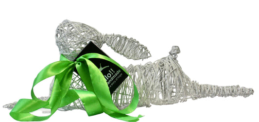 Handmade Wire Stretching Bunny