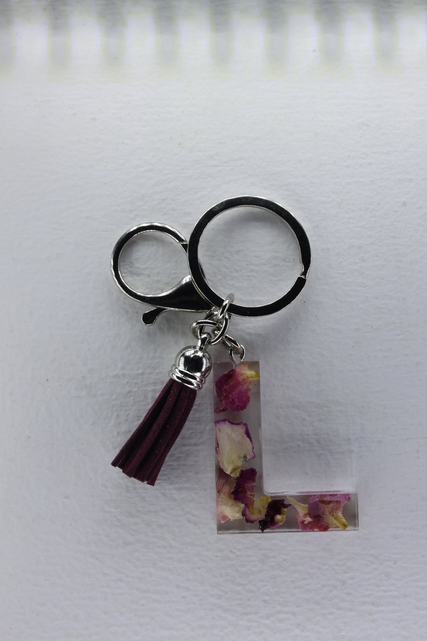 Alphabet Resin Keyring with Dried Flowers jatrade.co.za