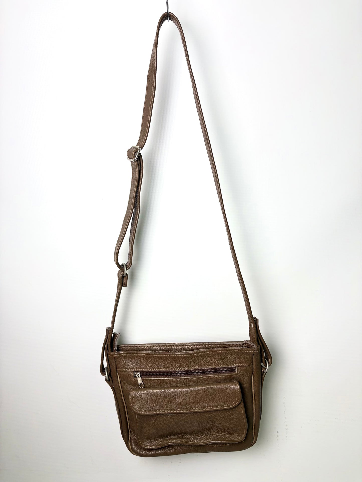 Brown Leather Crossbody Bag