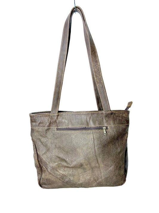 Faded Brown Leather Handbag