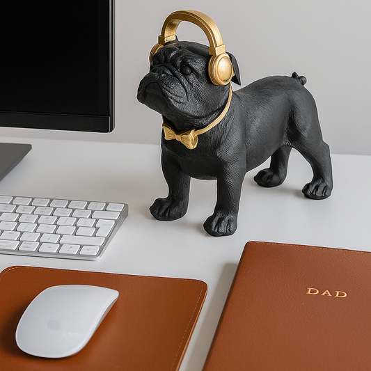 Black English Bulldog DJ