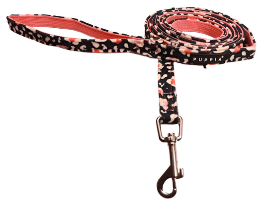 Baby pink with navy with cow spots dog leash