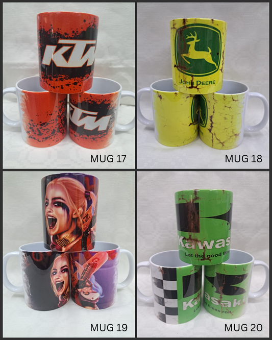 Novelty Mugs – Bikes, Icons & Bold Designs (4 Variants)
