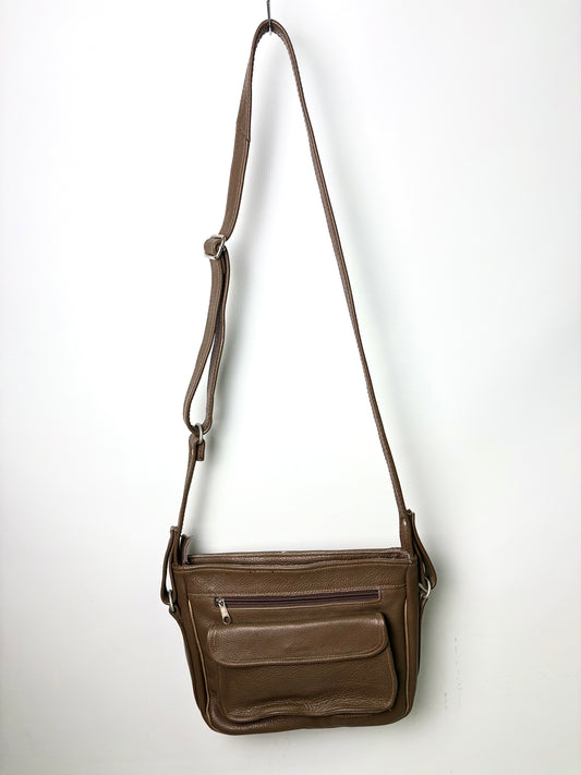 Brown Leather Crossbody Bag