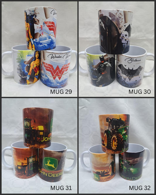 Novelty Mugs – Heroes & John Deere Legends (4 Variants)
