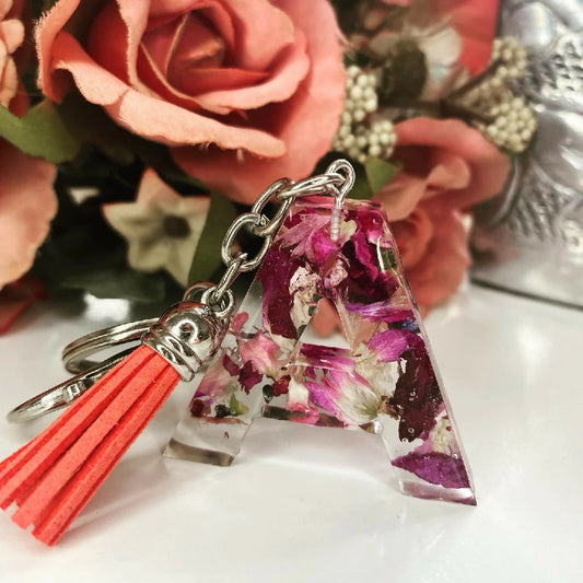 Resin Flower Keyrings