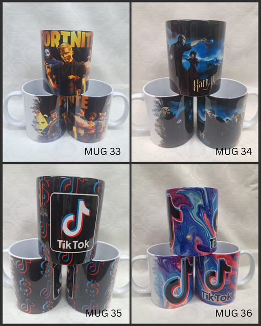 Novelty Mugs – Gaming, Magic & TikTok (4 Variants)