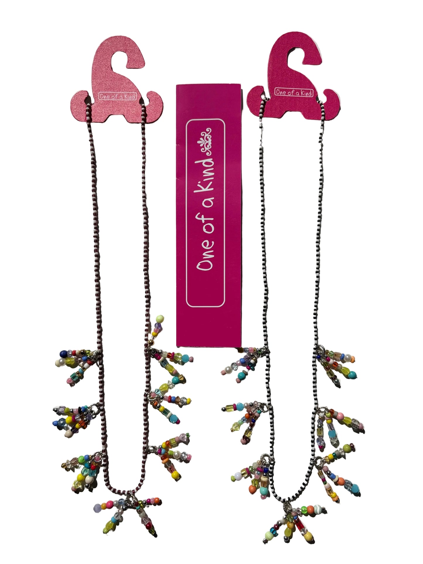 Multi glass beaded necklace