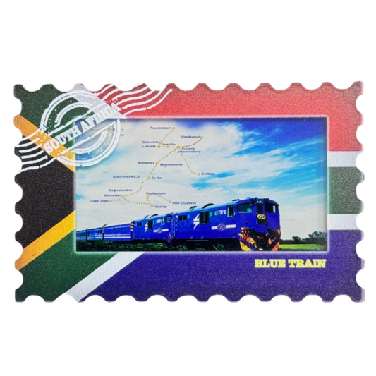 Acrylic Magnet Blue Train