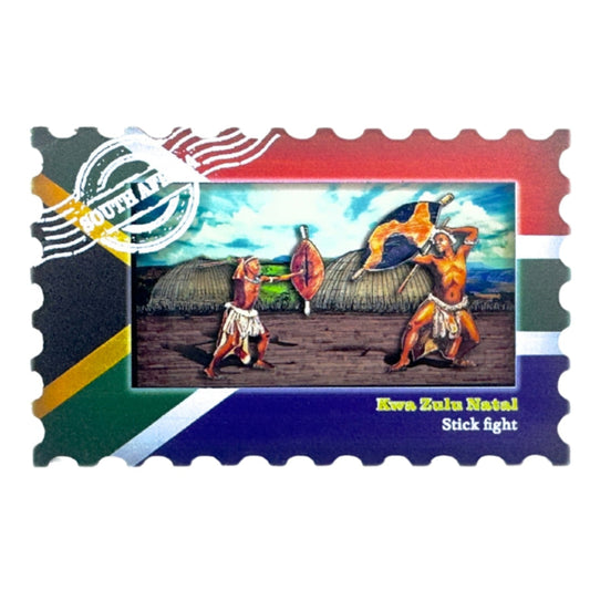 Acrylic Magnet Kwa-Zulu Natal Stick Fight