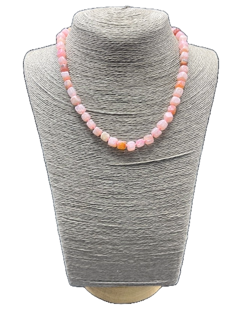 Handmade Peach Agate necklace