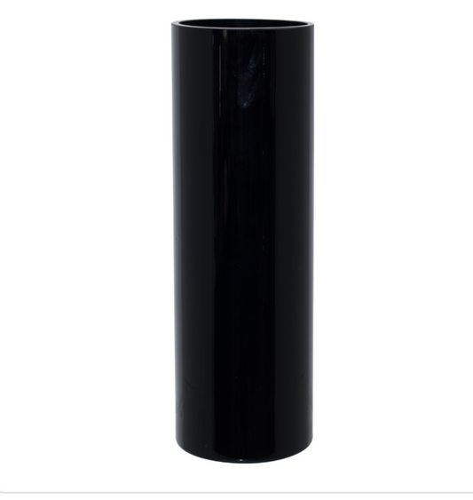 Midnight Black Cylinder Vase