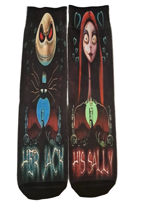 Scary cartoon socks