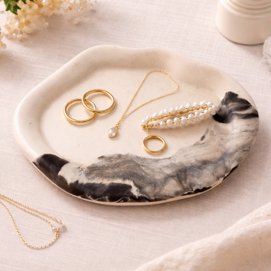 Cloud Round or Oval Trinket Tray