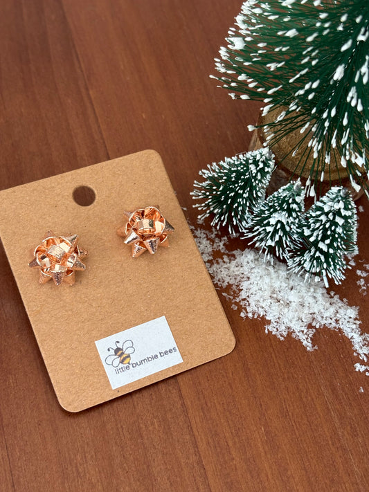 Christmas Bow Christmas Earrings