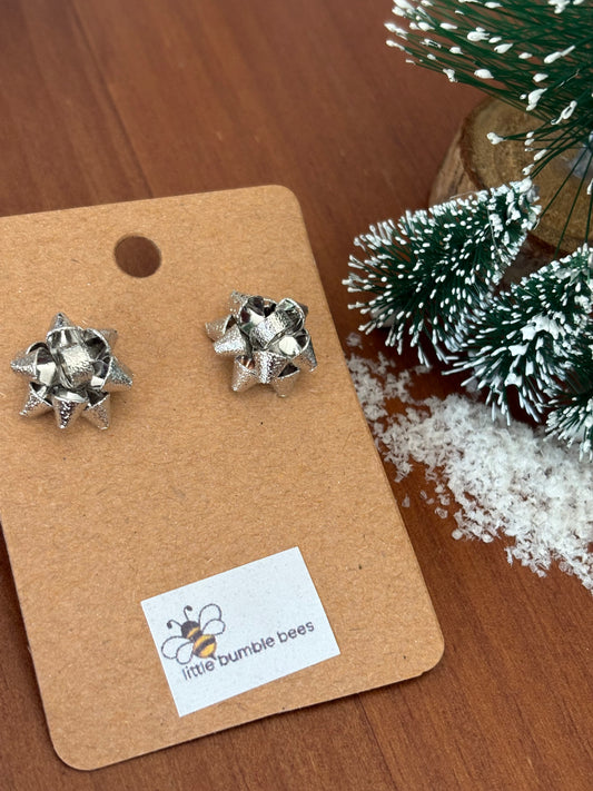Christmas Bow Christmas Earrings