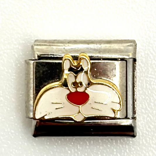 Stainless Steel Sylvester Cat Charm Link