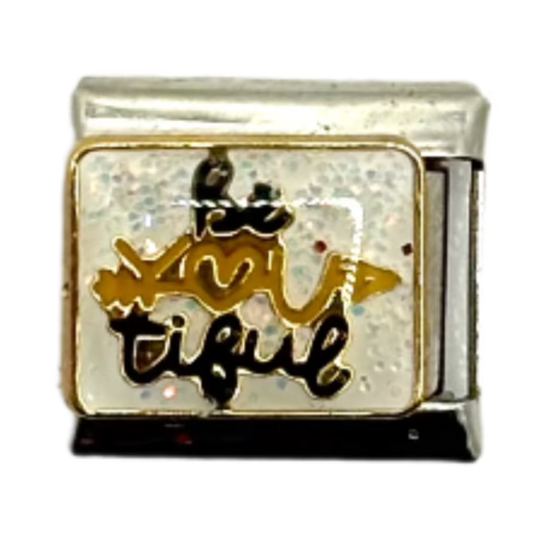 Stainless Steel 'BeYOUtiful' Charm Link